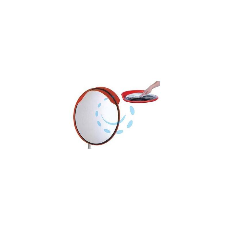 SPECCHIO STRADALE PARABOLICO INFRANGIBILE IN POLICARBONATO - ø cm.80