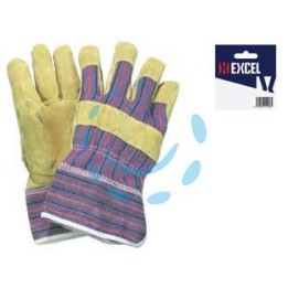 GUANTI DA LAVORO MAIALINO DORSO IN TELA - tg.10