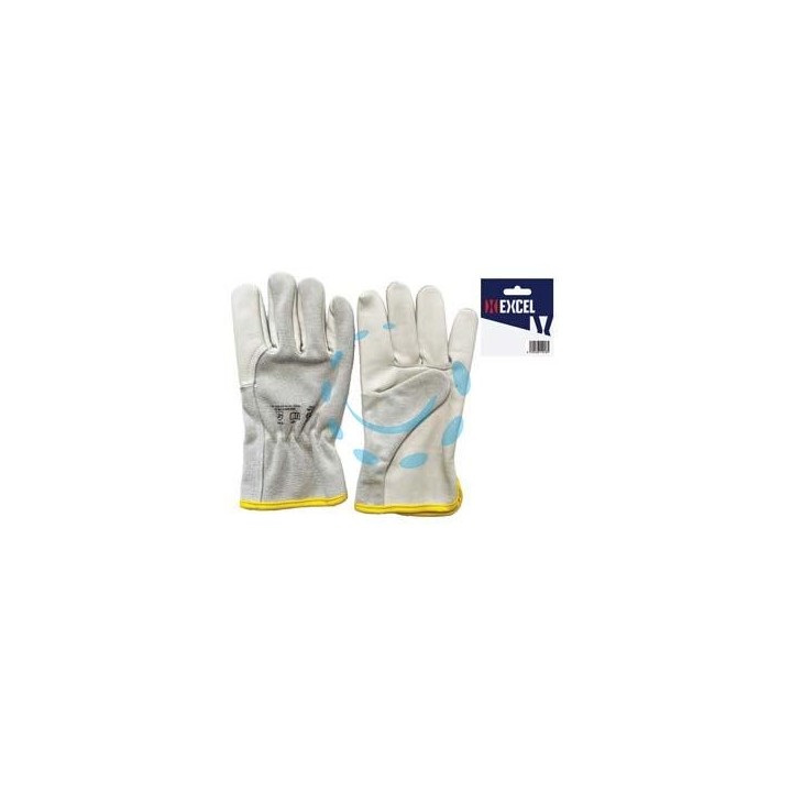 GUANTI DA LAVORO BOVINO PALMO FIORE DORSO CROSTA - tg.8
