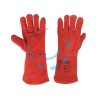 GUANTO SALDATORE CROSTA BOVINO ROSSO - tg.10