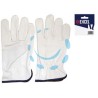 GUANTI DA LAVORO IN PELLE BOVINA BIANCO - tg.11