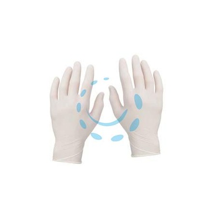 GUANTI IN VINILE BIANCHI SENZA POLVERE - tg.M conf. da 100 pz.