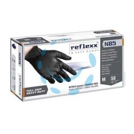 GUANTO IN NITRILE GRIP 3D GR.8,4 SENZA POLVERE NERO N85B - tg.L in conf. da 50 pz. 