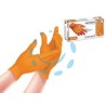 GUANTO IN NITRILE GRIP 3D GR.8,4 SENZA POLVERE ARANCIONI N85 - tg.M in conf. da 50 pz. 