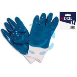 GUANTI DA LAVORO IN TELA INTERAMENTE SPALMATO IN NBR POLSO MAGLIA - tg.10