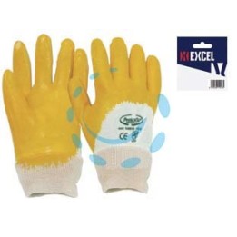 GUANTI DA LAVORO IMPREGNATO IN NBR COLORE GIALLO - tg. 8