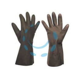 GUANTI DA LAVORO INDUSTRIALI ANTIACIDO IN NEOPRENE - tg.M mis.7 - 7 1/2