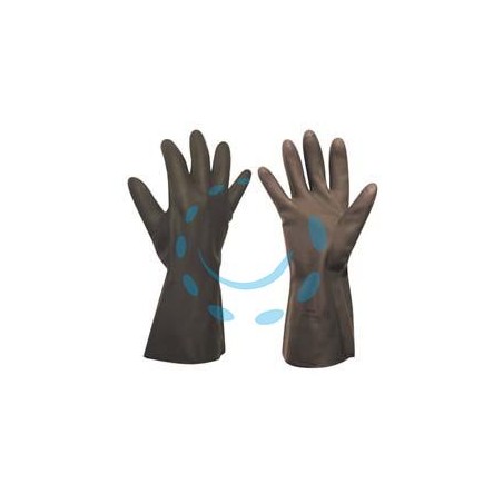 GUANTI DA LAVORO INDUSTRIALI ANTIACIDO IN NEOPRENE - tg.XL mis.9 - 9 1/2