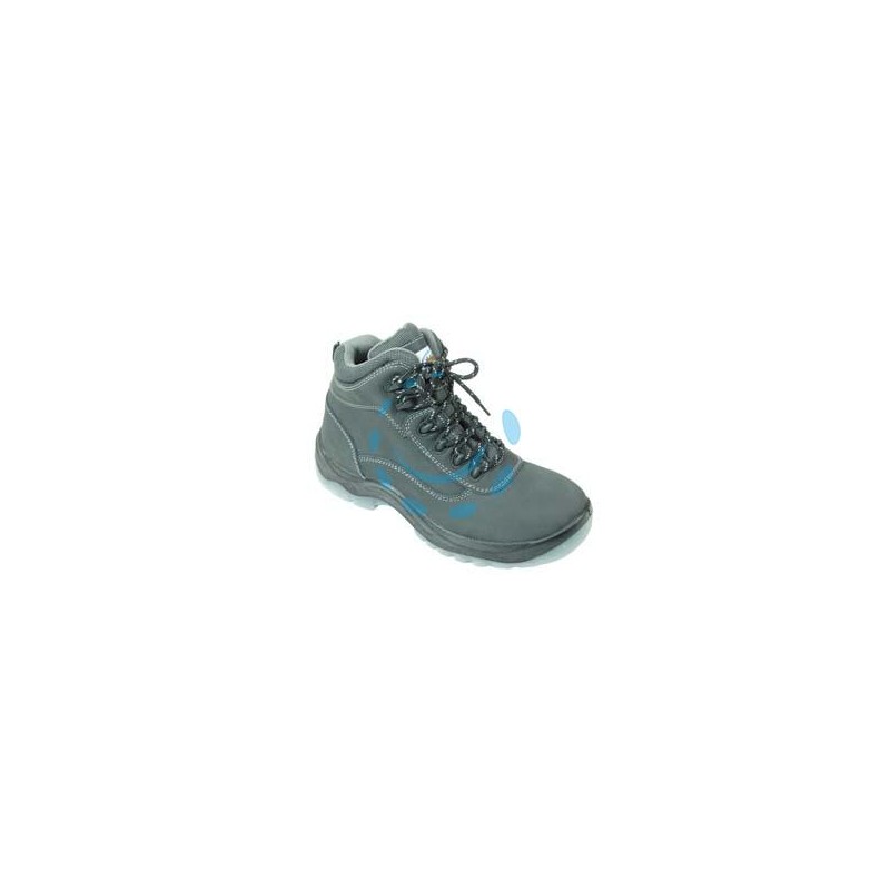 SCARPA DA LAVORO ALTA PELLE ROVESCIATA S3 KEVLAR - n°39