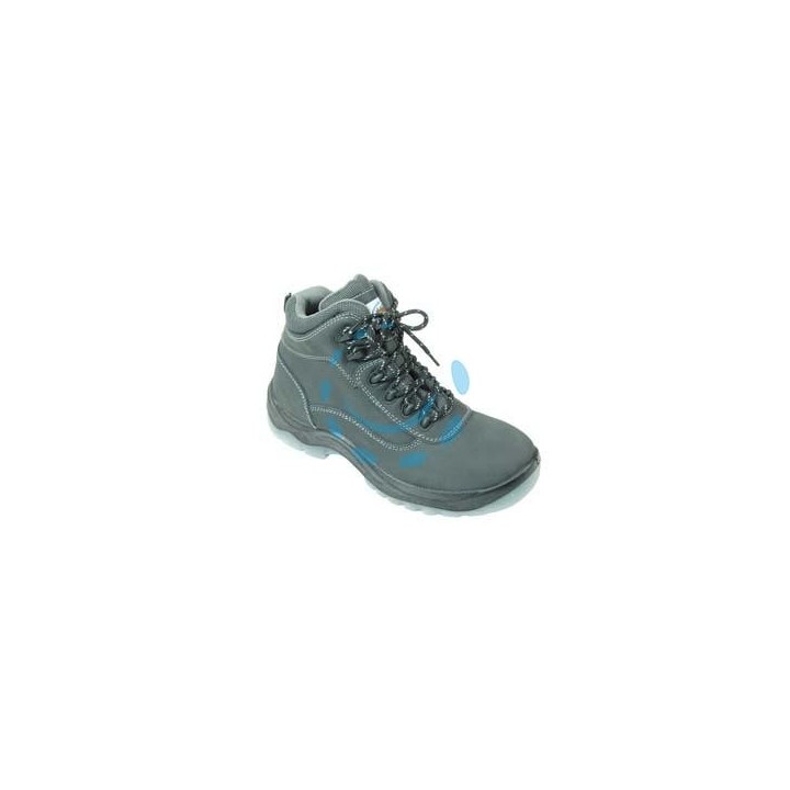 SCARPA DA LAVORO ALTA PELLE ROVESCIATA S3 KEVLAR - n°39