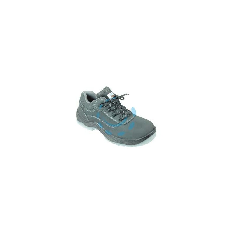 SCARPA DA LAVORO BASSA PELLE ROVESCIATA S3 KEVLAR - n°40
