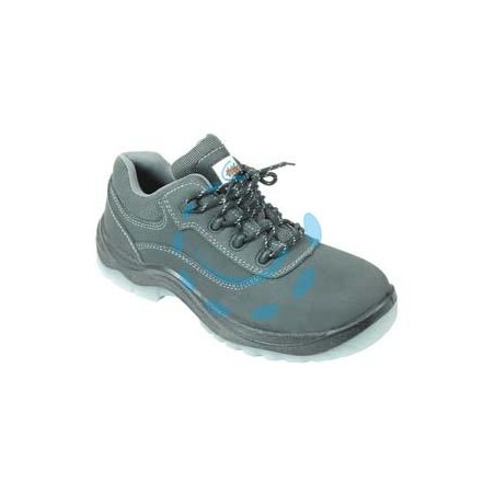 SCARPA DA LAVORO BASSA PELLE ROVESCIATA S3 KEVLAR - n°40