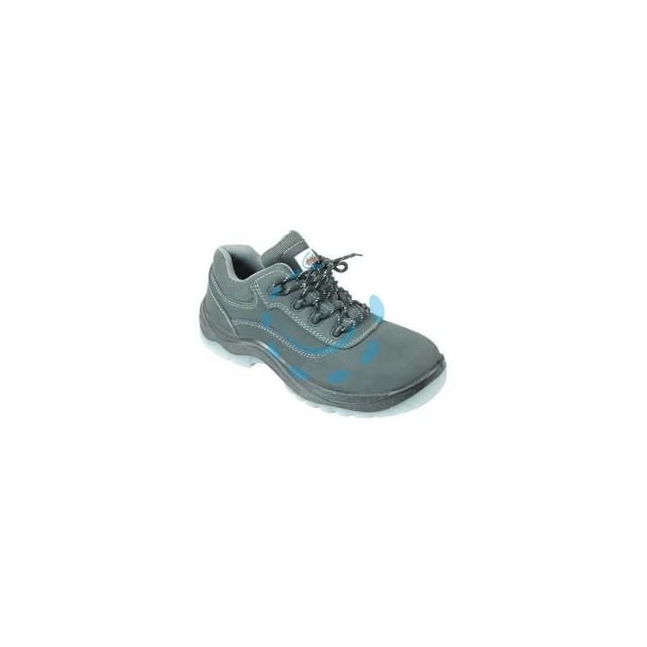 SCARPA DA LAVORO BASSA PELLE ROVESCIATA S3 KEVLAR - n°40