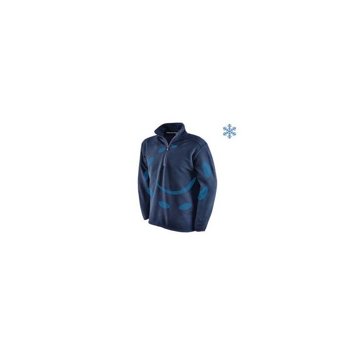 GIUBBINO IN PILE POLIESTERE CANAZEI BLU NAVY - tg.XXL
