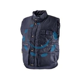 GILET IMBOTTITO IN POLIESTERE/COTONE BLU - tg.XL