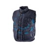 GILET IMBOTTITO IN POLIESTERE/COTONE BLU - tg.XXL
