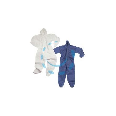 TUTA INTERA CON CAPPUCCIO IN POLIPROPILENE - tg.XL colore blu
