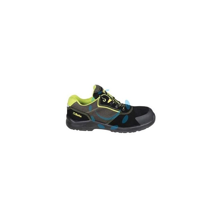 SCARPA BASSA IN PELLE SCAMOSCIATA 7223PEK S1P - n°45
