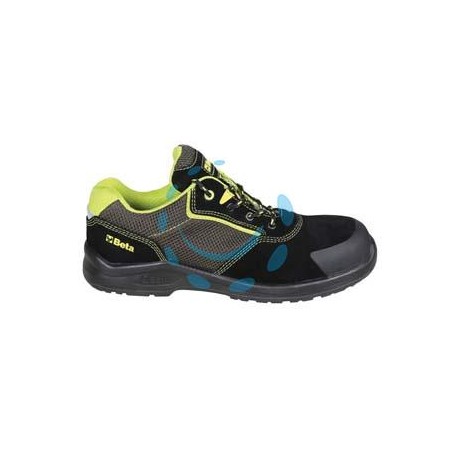 SCARPA BASSA IN PELLE SCAMOSCIATA 7223PEK S1P - n°46