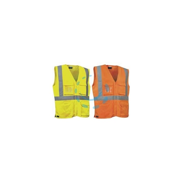 GILET SEKI AD ALTA VISIBILITA' - tg.2XL - giallo fluo/navy