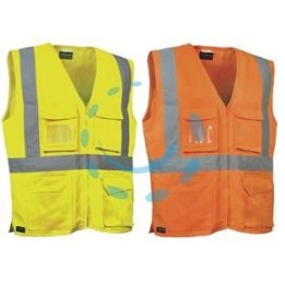 GILET SEKI AD ALTA VISIBILITA' - tg.L - arancio fluo/navy