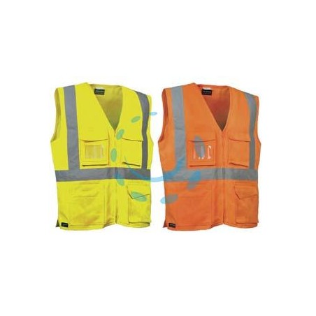 GILET SEKI AD ALTA VISIBILITA' - tg.XL - arancio fluo/navy