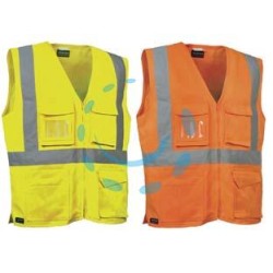GILET SEKI AD ALTA VISIBILITA' - tg.2XL - arancio fluo/navy