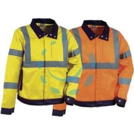 GIACCA TEMPEL AD ALTA VISIBILITA' - tg.M - giallo fluo/navy