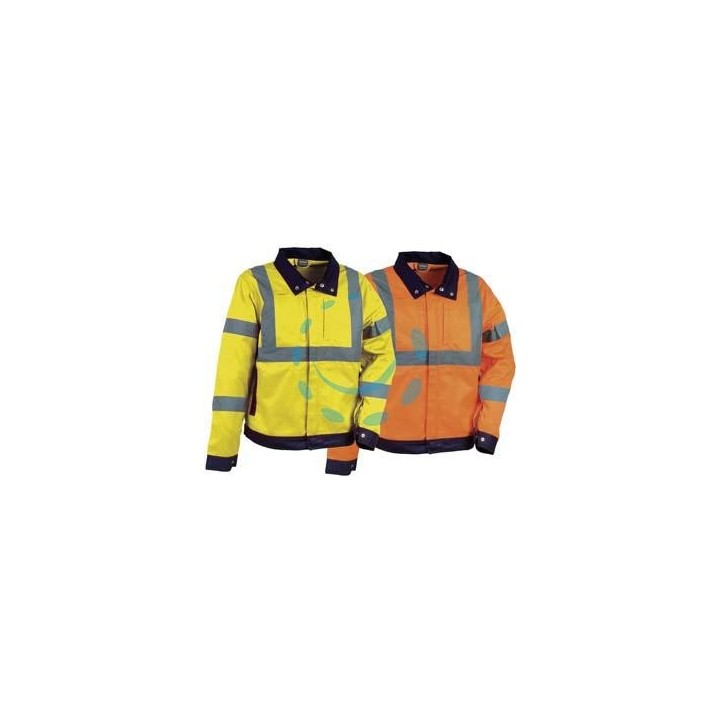 GIACCA TEMPEL AD ALTA VISIBILITA' - tg.L - giallo fluo/navy