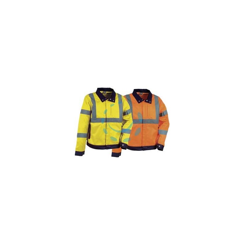 GIACCA TEMPEL AD ALTA VISIBILITA' - tg.2XL - giallo fluo/navy