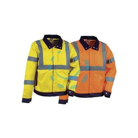 GIACCA TEMPEL AD ALTA VISIBILITA' - tg.2XL - giallo fluo/navy