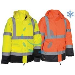 GIACCA IMBOTTITA NAMSOS AD ALTA VISIBILITA' - tg.S - arancio fluo/navy