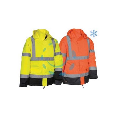 GIACCA IMBOTTITA NAMSOS AD ALTA VISIBILITA' - tg.M - arancio fluo/navy