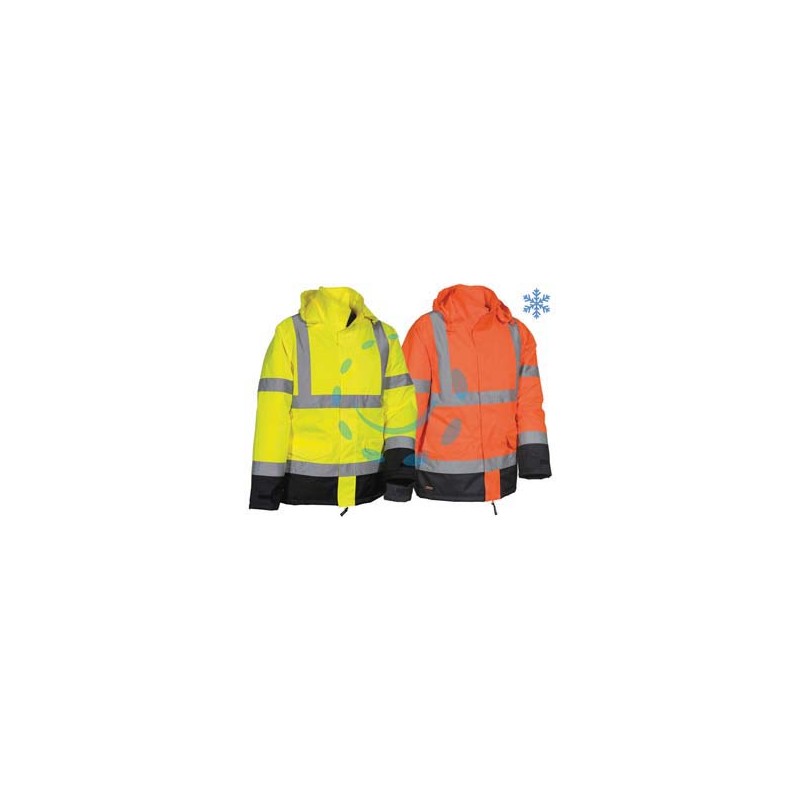 GIACCA IMBOTTITA NAMSOS AD ALTA VISIBILITA' - tg.XL - arancio fluo/navy