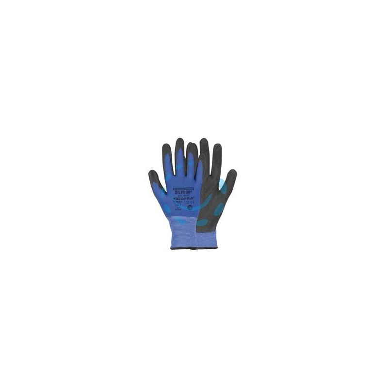 GUANTI DA LAVORO OIL PROOF IN NITRILE - tg.L
