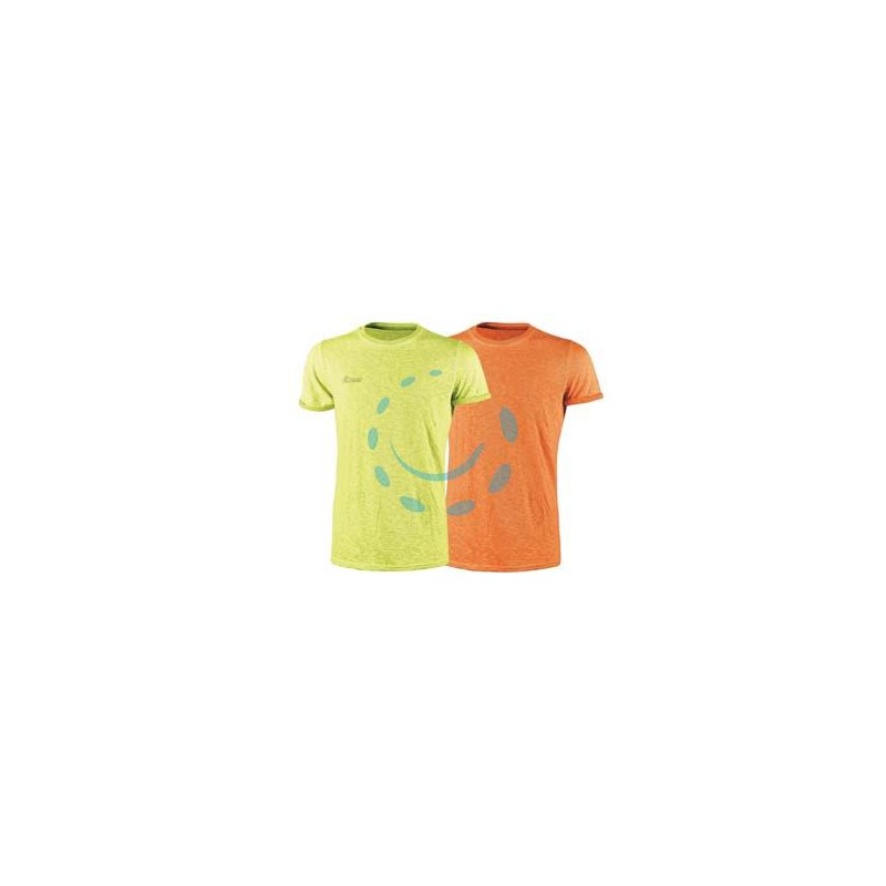 T-SHIRT FLUO MANICA CORTA - tg.XL - orange - 100% cotone