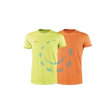 T-SHIRT FLUO MANICA CORTA - tg.XXL - orange - 100% cotone