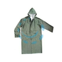 IMPERMEABILE CAPPOTTO IN PVC BISPALMATO PLP VERDE - tg. XXXL