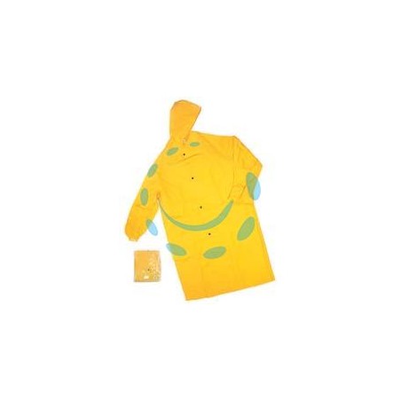 IMPERMEABILE CAPPOTTO IN PVC BISPALMATO PLP GIALLO - tg. M