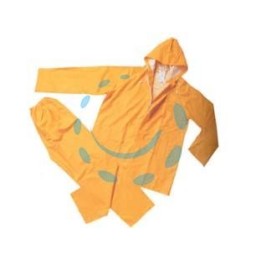 IMPERMEABILE GIACCA/PANTALONE IN PVC BISPALMATO PLP GIALLO - tg. L