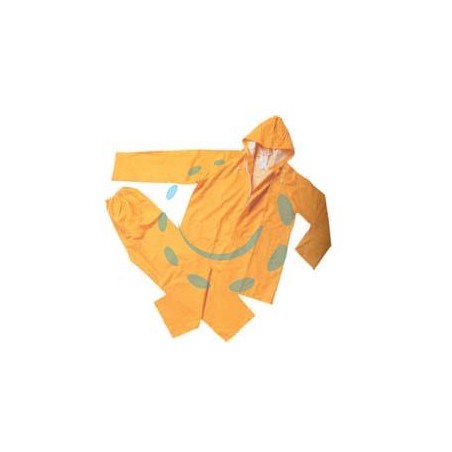 IMPERMEABILE GIACCA/PANTALONE IN PVC BISPALMATO PLP GIALLO - tg. XL