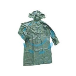 IMPERMEABILE CAPPOTTO IN NYLON/PVC VERDE - tg. XXXL