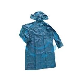 IMPERMEABILE CAPPOTTO IN NYLON/PVC BLU - tg. XL