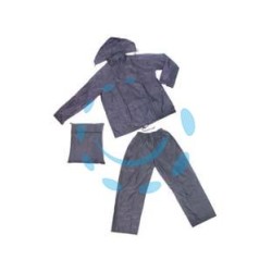 IMPERMEABILE GIACCA/PANTALONE IN NYLON BLU - tg. XL