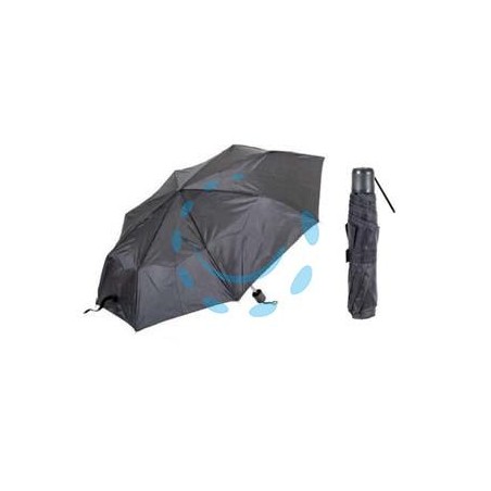 OMBRELLO PIEGHEVOLE SUPER MINI CON CUSTODIA IN PVC NERO 