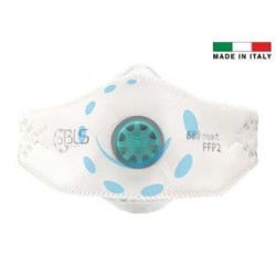 MASCHERINE CON VALVOLA FFP2 SERIE BLS 680 NEXT IMBUSTATA SINGOLARMENTE - 680 next
