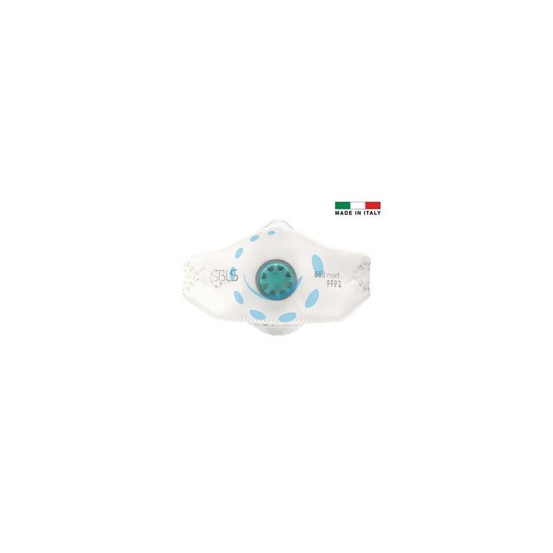 MASCHERINE CON VALVOLA FFP2 SERIE BLS 680 NEXT IMBUSTATA SINGOLARMENTE - 680 next