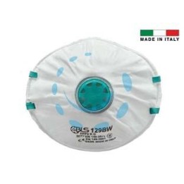 MASCHERINE CON VALVOLA FFP2 BLS CLASSIC 129BW IMBUSTATA SINGOLARMENTE - 129BW