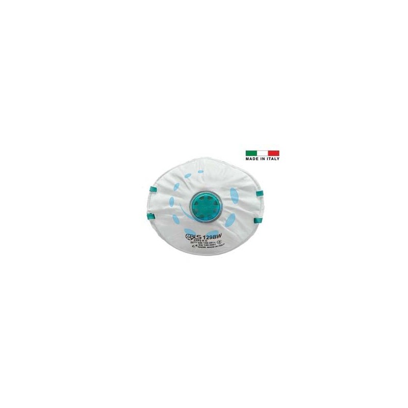 MASCHERINE CON VALVOLA FFP2 BLS CLASSIC 129BW IMBUSTATA SINGOLARMENTE - 129BW