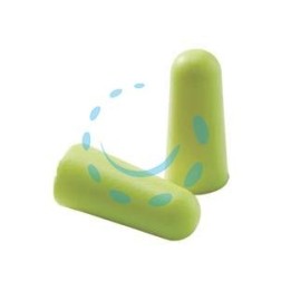 TAPPO AURICOLARE MONOUSO IN SCHIUMA DI POLIURETANO GIALLO FLUO SNR 34 - in conf. da 2 pezzi
